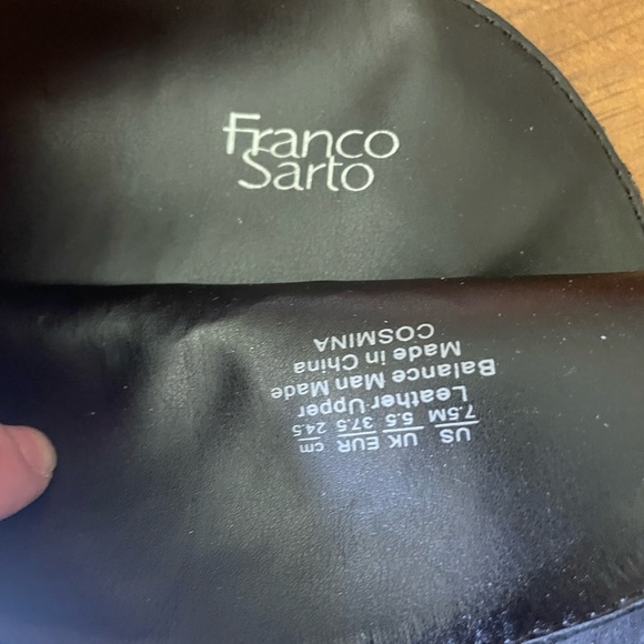 Franco Sarto Cosmina Tall Riding Boot Black Leather Sz 7.5 - Picture 5 of 7